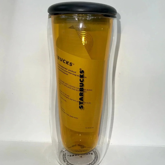 NEW Starbucks Hong Kong Year of the Tiger Double Walled Glass Tumbler + Lid - Picture 5 of 6